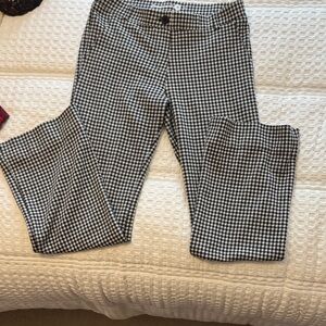 Women’s Betabrand Black and White Checkered work pants